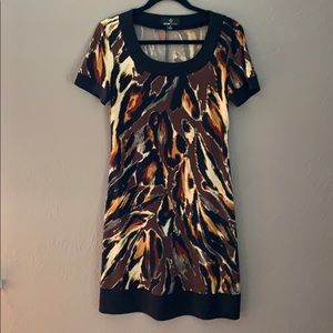 Ronnie Nicole Animal Print Shift Dress